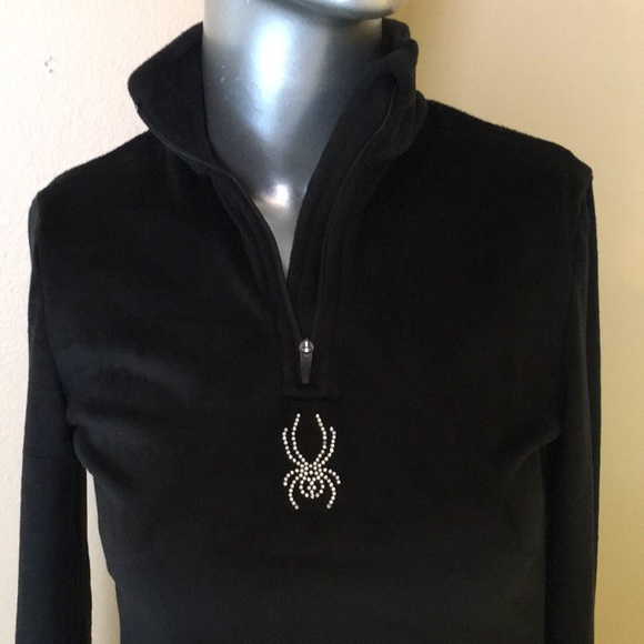 SPYDER | SHIMMER BUG HALF ZIP T-NECK - Picture 4 of 10